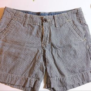 Black and white shorts